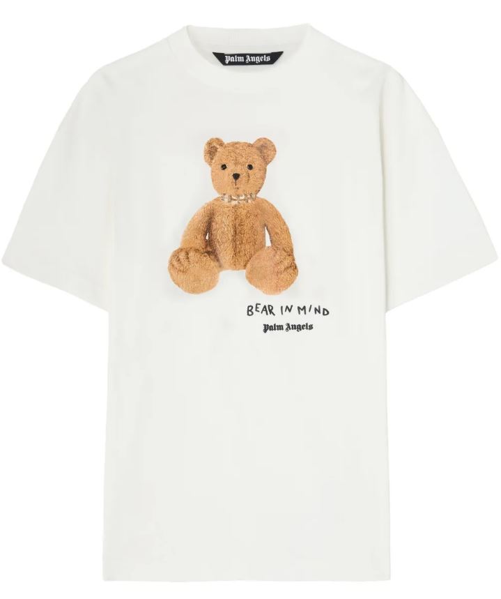 화이트 BEAR IN MIND 티셔츠